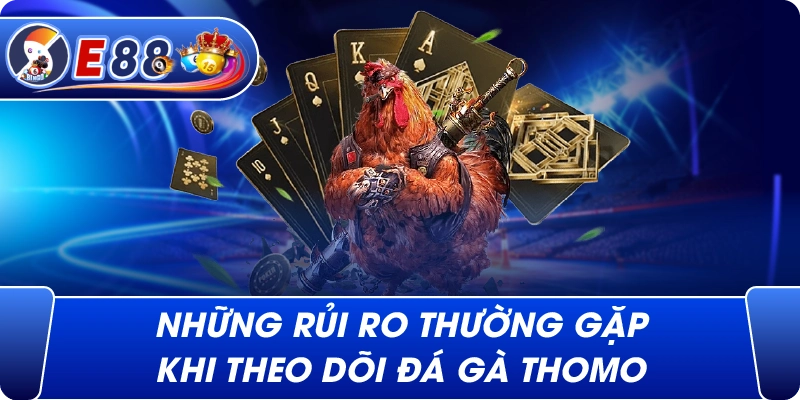 Những rủi ro thường gặp khi theo dõi Đá gà Thomo